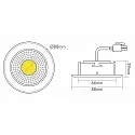 downlight A 5068 T FLAT round IP40