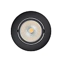 recessed luminaire 5068 ECO FLAT BIO dimmable IP40, clear, black matt dimmable 8W 530lm 5000K CRI 97