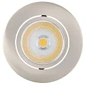 recessed luminaire 5068 ECO FLAT BIO dimmable IP40, clear, brushed nickel dimmable 8W 480lm 3000K CRI 97