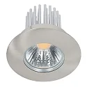 Recessed LED spot DOWNLIGHT A 5068 S IP44, COB, Ø 8cm, 12W 4000K 1100lm 38°, CRi>90, brushed nickel