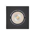downlight 5068Q ECO FLAT BIO square IP40, black matt dimmable