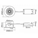 nobilé spot 5068 ECO DOB round IP40, chrome matt dimmable