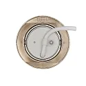 nobilé downlight 5068 ECO DOB round, swivelling IP40, brushed nickel dimmable