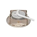 nobilé downlight 5068 ECO DOB round, swivelling IP40, brushed nickel dimmable