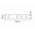 nobilé LED Strip Flexible LED SMD 3528, 12V, 4.8W/m, RED, 500cm