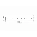 nobilé Outdoor LED Strip Flexible LED SMD 3528, IP67, 24V, 4.8W/m, 3000K, 200cm
