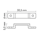 nobilé Accessories for Flexible LED SMD - 5050 IP67 Mounting clip, set of 10