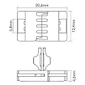nobilé Accessories for Flexible LED SMD 5050 - RGB - connector, fixed, set of 5