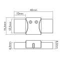 nobilé Accessories for Flexible LED SMD 3528 - IP67 connector, fixed, set of 5