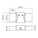 nobilé Accessories for Flexible LED SMD 5050 - IP67 connector, fixed, set of 5