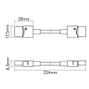nobilé Accessories for Flexible LED SMD 5050 - RGB - IP67 connector, flexible, set of 5