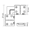 nobilé Accessories for Flexible LED SMD 3528 - Corner connector, 2-polig, set of 5