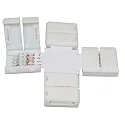 Accessories for Flexible LED SMD 5050 - Cross connector, 4-pole, set of 5