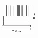 nobilé LED Module D50 with lens, 7W, 3000K 38°, round