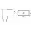 nobilé LED Plug-in power supply with 350mA constant voltage EL-4St-350, white