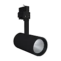 3-phase spot TRACKLIGHT SPOT D75 90RA NFL adjustable, set back, flicker-free IP20, black 
