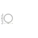 Ledvance wall and ceiling luminaire SMART+ WIFI ORBIS DISC 500MM TW tunable white, controllable via WLAN / WIFI IP44, dimmable