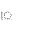 Ledvance ceiling luminaire SMART+ ORBIS CEILING CIRCLE 460MM RGB + TW tunable white, RGB, controllable via WLAN / WIFI IP20, dimmable