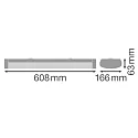 Ledvance surface luminaire LN SF IP44 DALI 600 P 18W 840 WT DALI controllable IP44, white
