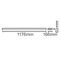 Ledvance surface luminaire LN SF IP44 DALI 1200 P 32W 840 WT DALI controllable IP44, white