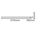 Ledvance surface luminaire LN SF IP44 DALI 1500 P 45W 840 WT DALI controllable IP44, white
