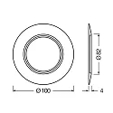 Ledvance ring SP RING D100 BK LEDV
