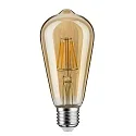 Paulmann Paulmann LED Vintage Lamp ST64, 6W, E27, gold, gold light, dimmable