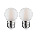 Paulmann filament lamp drop P45 set of 2 E27 5W 470lm 2700K CRI >80 