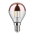 Paulmann LED Filament Top mirrored Lamp Drop COPPER, 230V, E14, 2.6W 2700K 220lm, clear