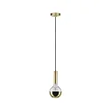 Paulmann LED Deco Globe G125 Top mirrored Lamp GOLD, 230V, E27, 6.5W 2700K  600lm, dimmable, clear