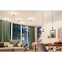 Paulmann LED Deco Globe G125 Ring mirrored Lamp BLACK MATT, 230V, E27, 6.5W 2600K 640lm, dimmable, clear