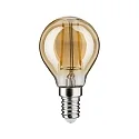 Paulmann LED Filament Drop Lamp P45, 230V, E14, 4.7W 2500K 430lm, dimmable, gold glass clear