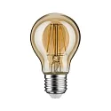 Paulmann LED Filament Pear Lamp, 230V, E27, 4.7W 2500K 500lm, not dimmable, gold glass clear