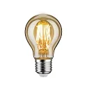 LED Filament Pear Lamp, 230V, E27, 6.5W 2500K 680lm, not dimmable, gold glass clear