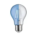 Paulmann LED Deco Filament Pear Lamp BLUE NonDim, 230V, E27, 2.2W 1000K 40lm, glass clear