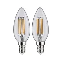 Paulmann filament lamp candle C35 set of 2 E14 4,5W 470lm 2700K CRI >80 