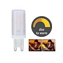Paulmann plug-in socket lamp STS DTW LED Dim-To-Warm G9 4W 270lm 2000 - 3000K CRI >80 dimmable
