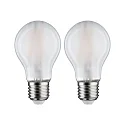 Paulmann LED lamp pear set of 2 E27 7W 806lm 4000K 360° CRI >80 