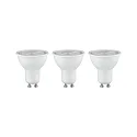 LED reflector lamp set of 3 GU10 7W 460lm 4000K 36° CRI >80 