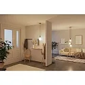 Paulmann filament lamp globe GLOBE G125 WHITE LAMPION V2 ribbed, recessed G125 matt E27 4,3W 400lm 3000K CRI >80 dimmable