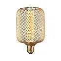 LED filament lamp METALLIC GLOW CYLINDER SPIRAL switchable E27 4,2W 200lm 1800K CRI >80 