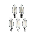 Paulmann filament lamp candle set of 5 E14 5W 470lm 2700K CRI 80-89