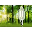 Paulmann filament lamp candle ECO-LINE CANDLE switchable P45 clear E14 4W 840lm 4000K 360° CRI >80  clear