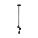 Paulmann Pendant luminaire NEORDIC KETIL, 3 flames, 3x E27 max. 20W, black