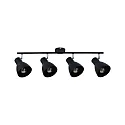 Paulmann spot DAVY 4 flames E27, chrome, black matt dimmable