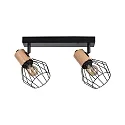 Paulmann spot LANKA 2 flames E14, black dimmable
