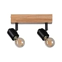 Paulmann spot ARVID 2 flames E27, black dimmable