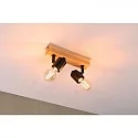 Paulmann spot ARVID 2 flames E27, black dimmable
