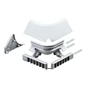 Paulmann Accessories Profile Corner connector set of 2, corner inside, gray, plastic