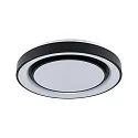 Paulmann wall and ceiling luminaire RAINBOW DYNAMIC large, tunable white, RGB IP20, black, white dimmable